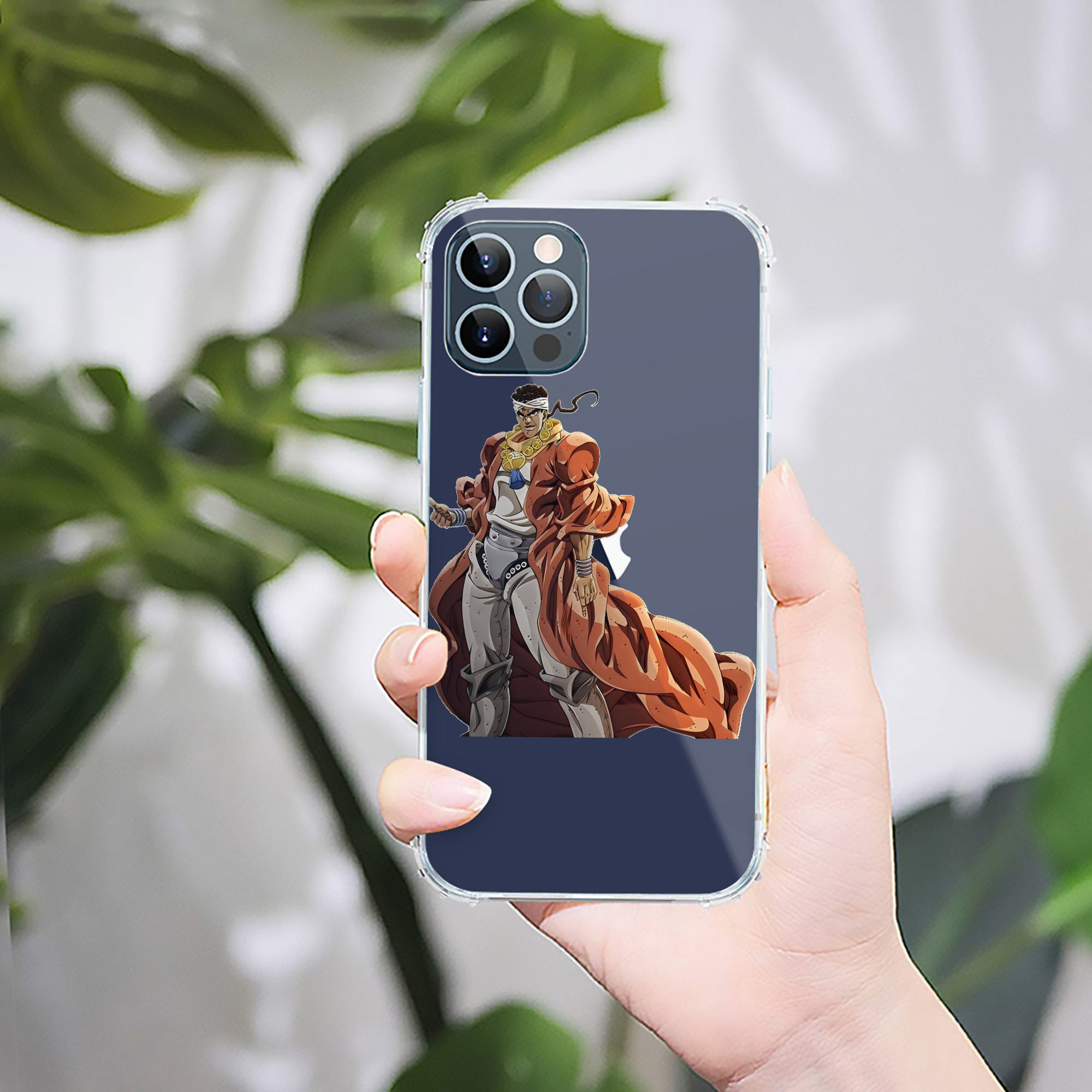 （画像用） ジョジョの奇妙な冒険 ムハンマド?アブドゥル JoJo's Bizarre Adventure Muhammad Avdol 【iPhone 12シリーズ対応】透明スマホケース（クリアソフトケース）